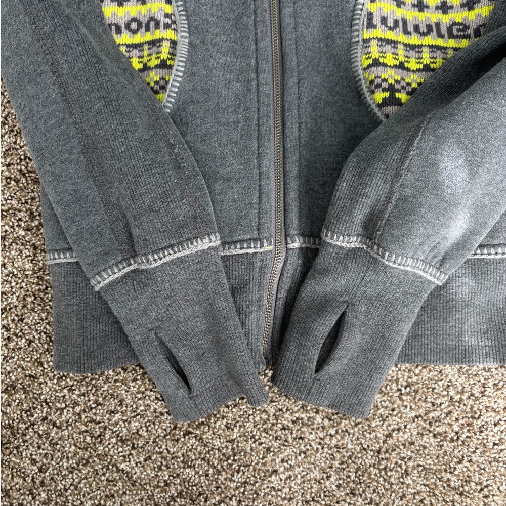 Lululemon Fair Isle Knit Special Edition Scuba Hoodie Full Zip - Picture 6 of 6